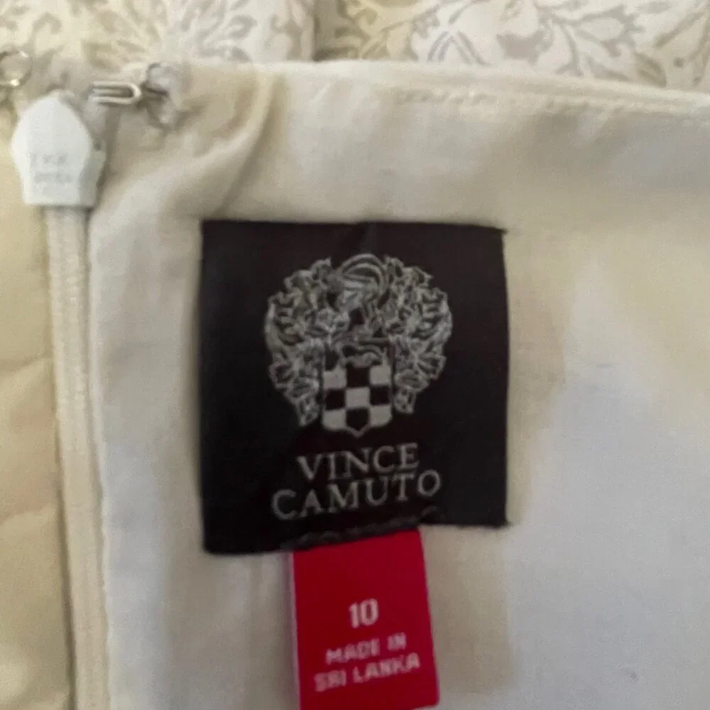 Vince Camuto Blue Floral Dress - size 10 - Picture 5 of 9
